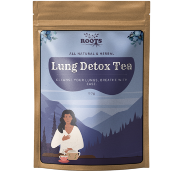 Lung Detox Herbal Tea | Cleanse & Support Respiratory Health | Moringa, Mulethi, Peppermint, Hibiscus | Natural Detox Blend